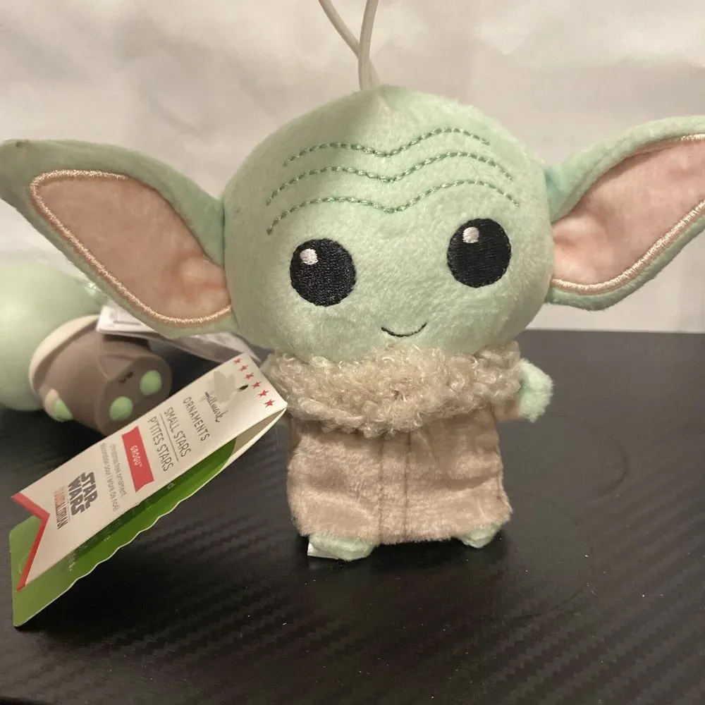 Hallmark Star Wars Mandalorian Grogu Baby Yoda Christmas Tree Ornaments 2023‎ X2